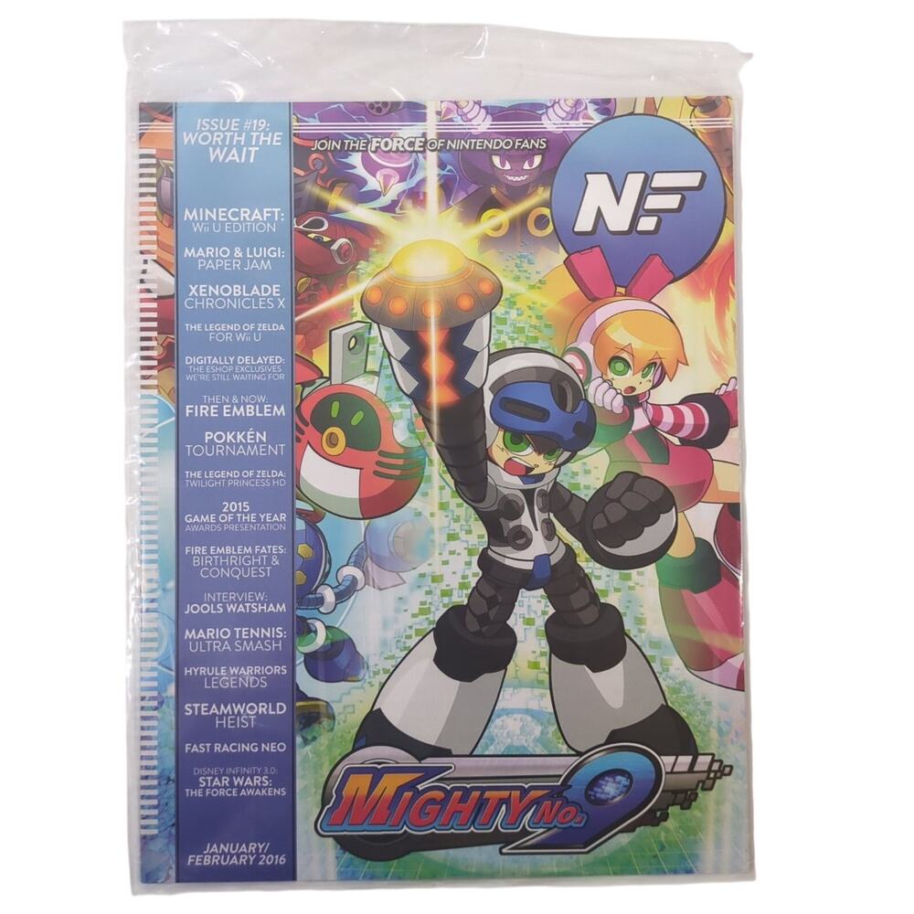Nintendo Force NF Magazine Jan/Feb 2016 Issue 19 Mighty No. 9 Zelda New